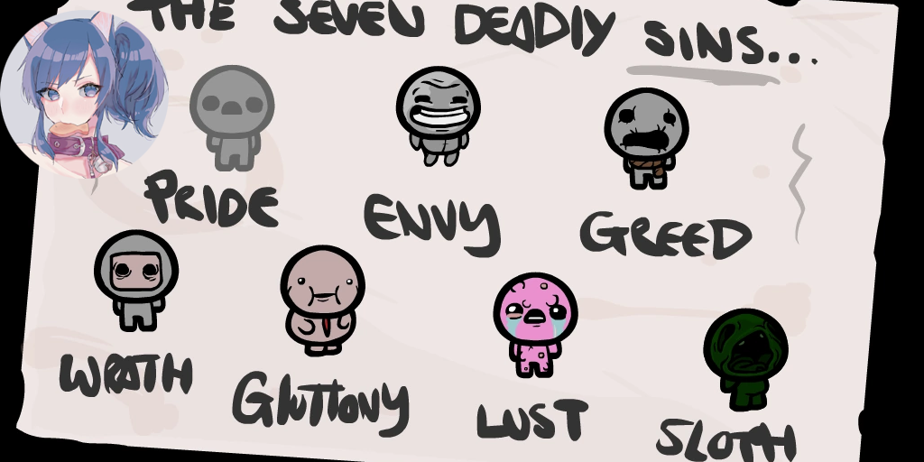 the binding of isaac 7 deadly sins